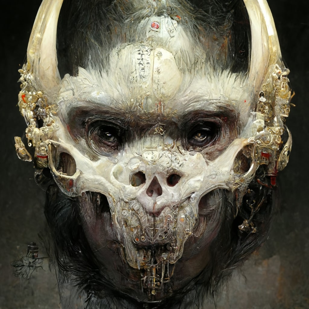 Monkey Skull #04