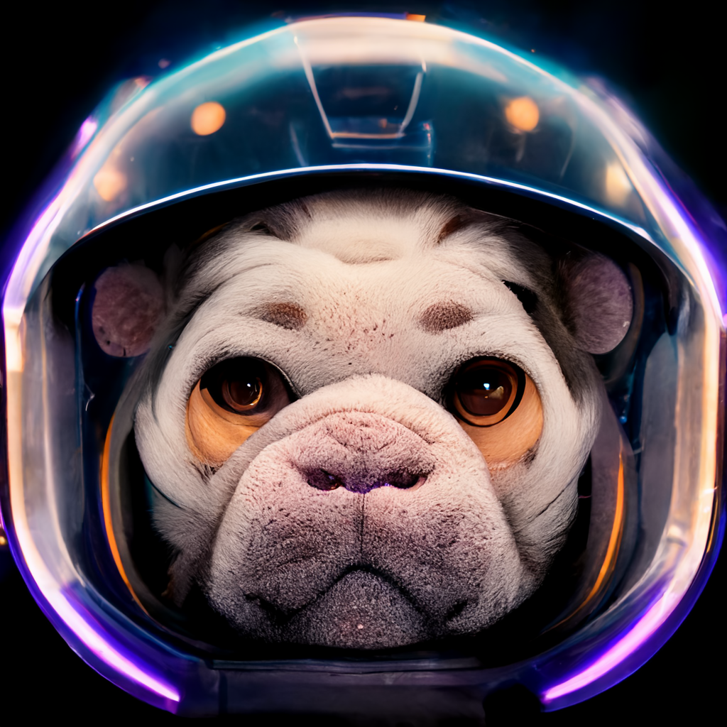 Bulldog Astronaut