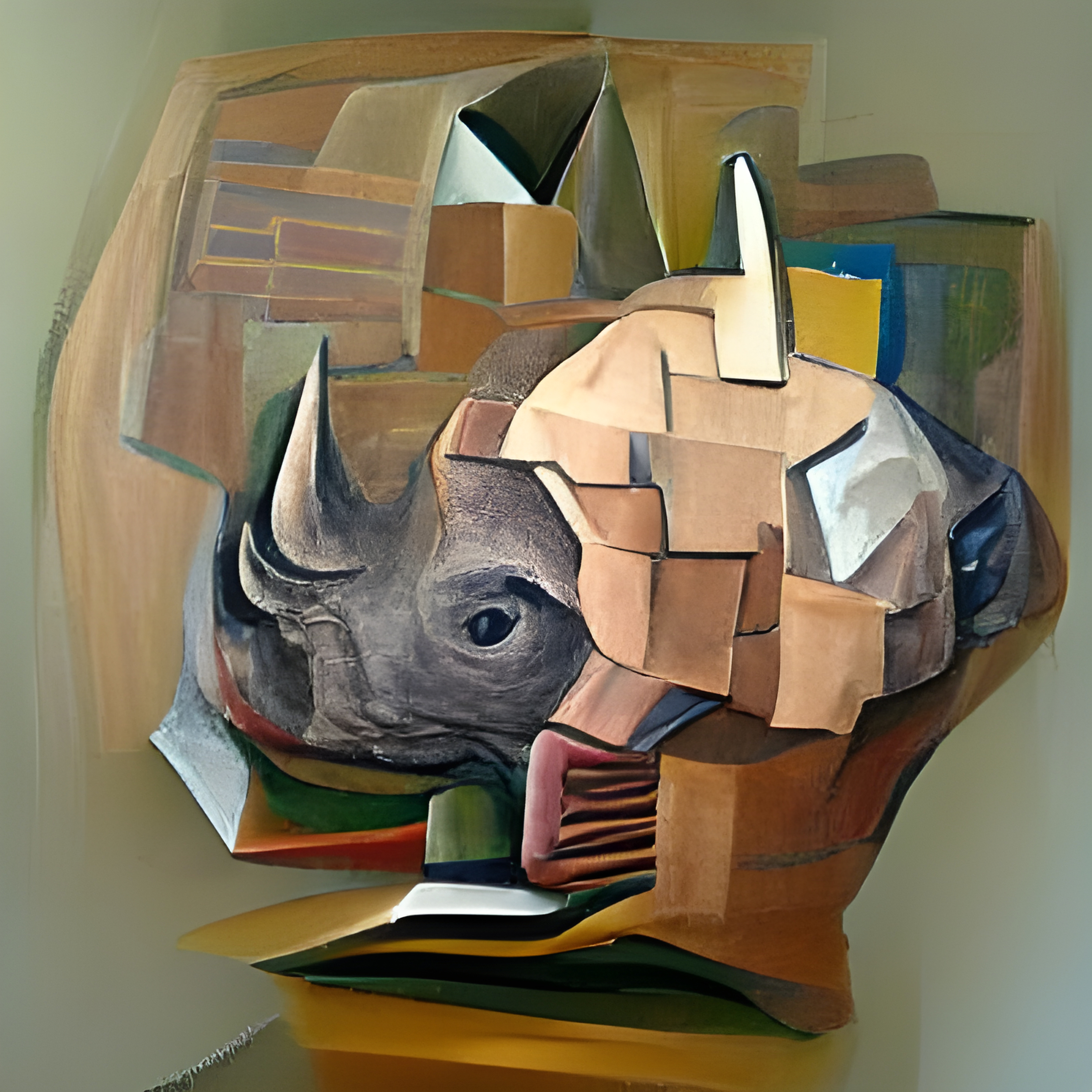 Cubist Rhinoceros 