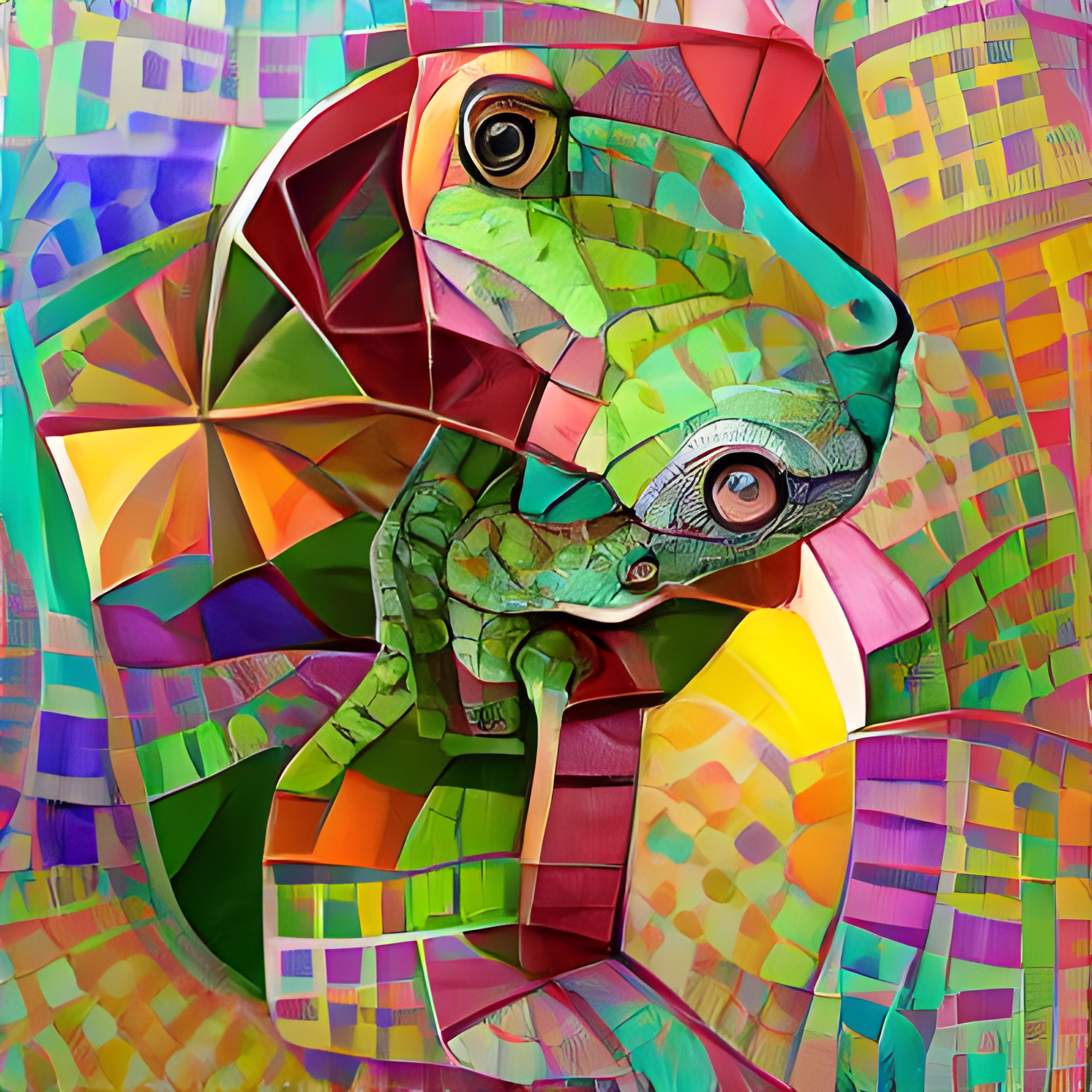 Cubist Chameleon