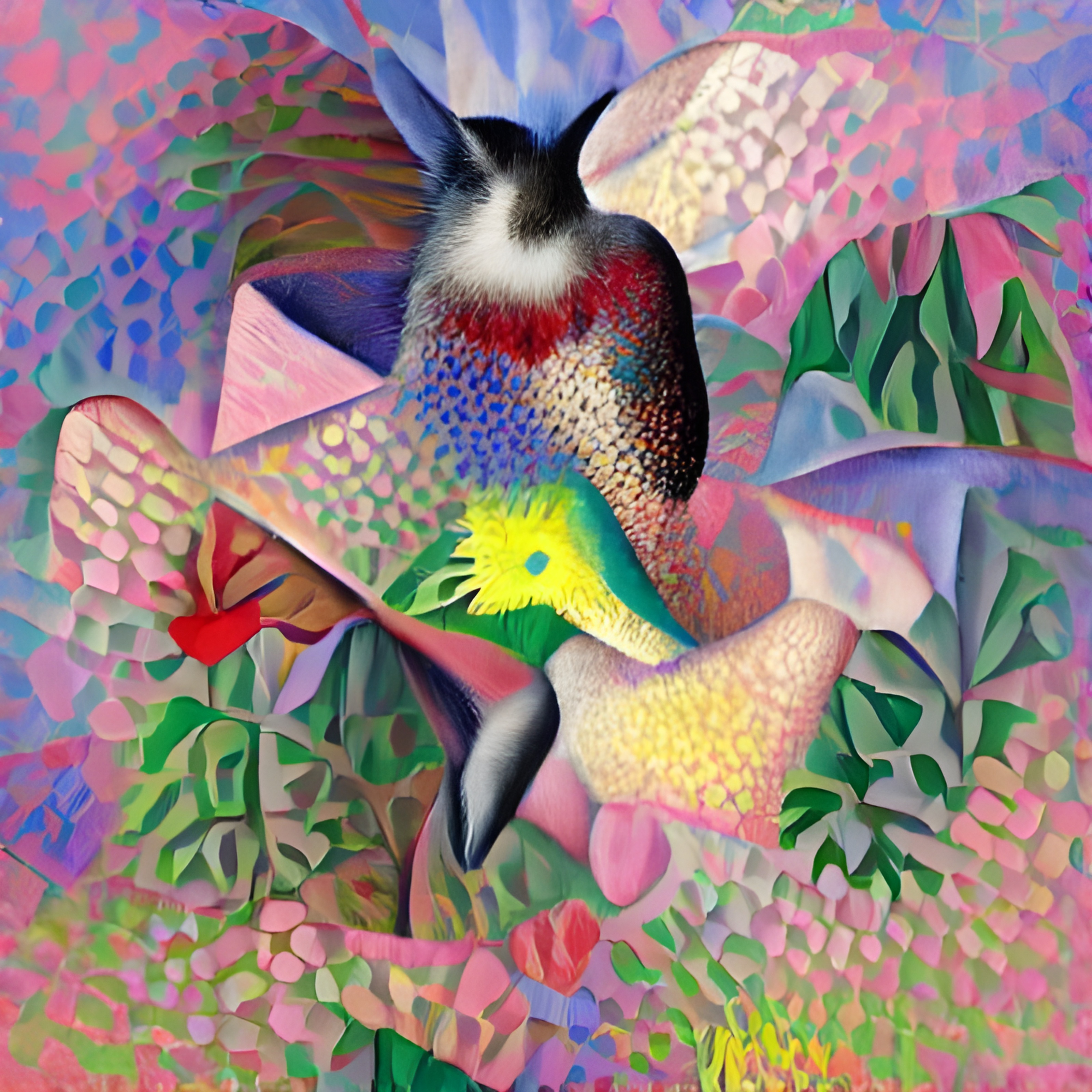 Cubist Hummingbird 2