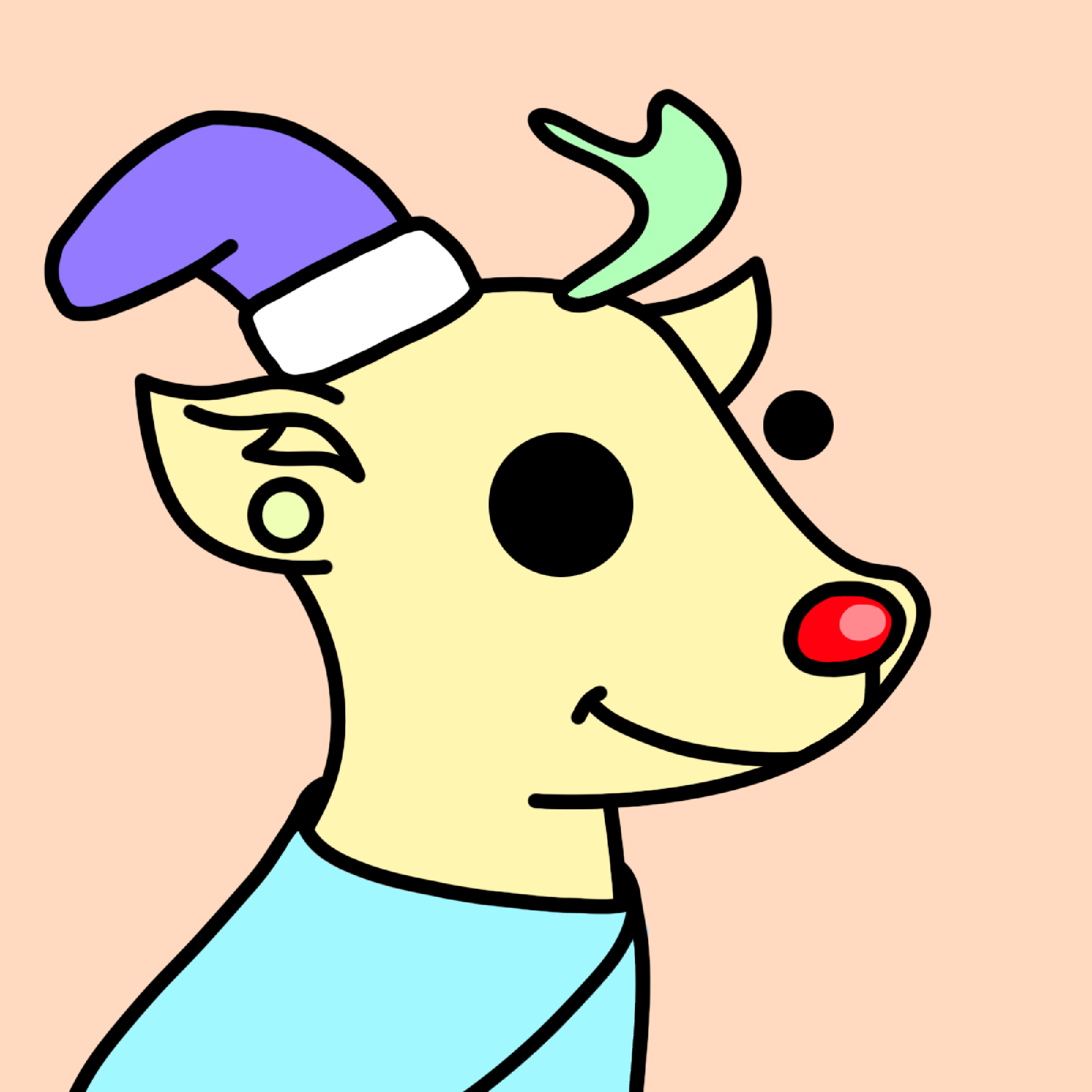 Doodled Deer#643