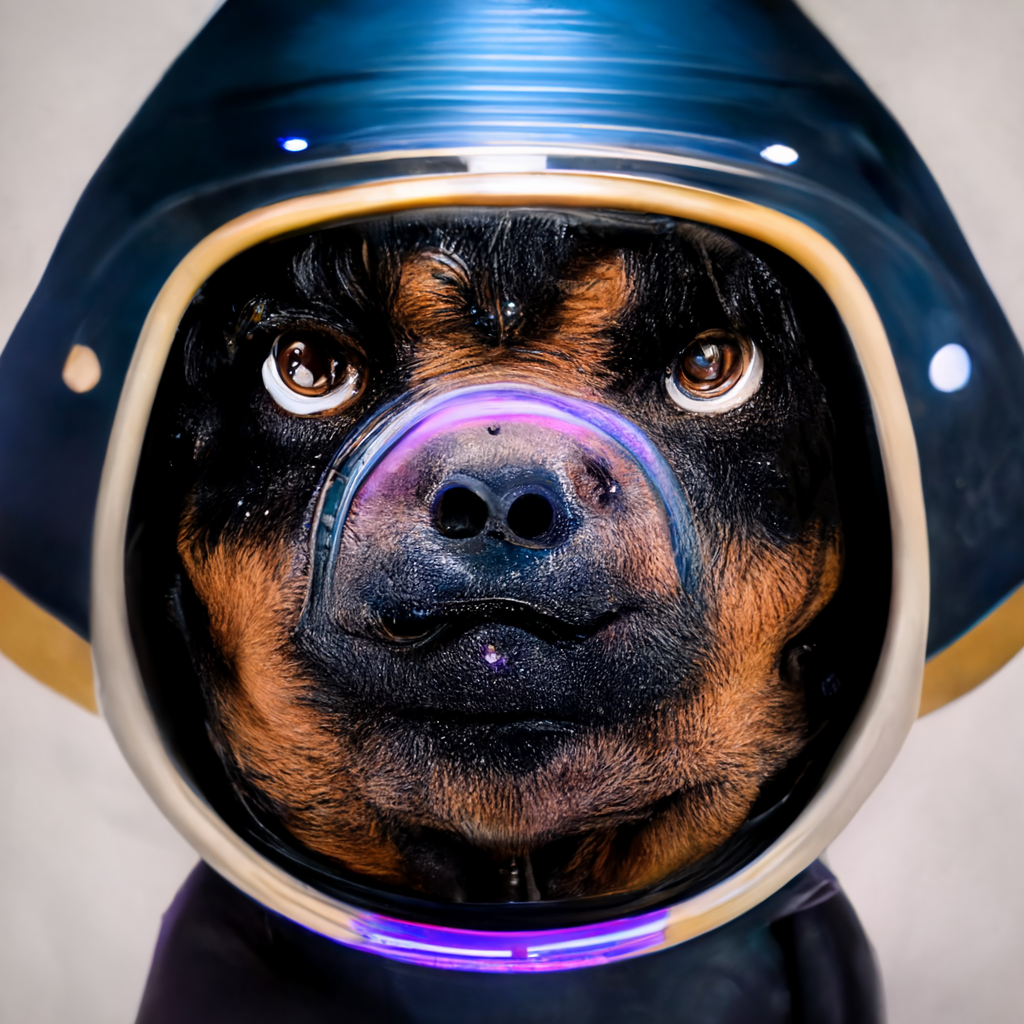 Rottweiler Astronaut