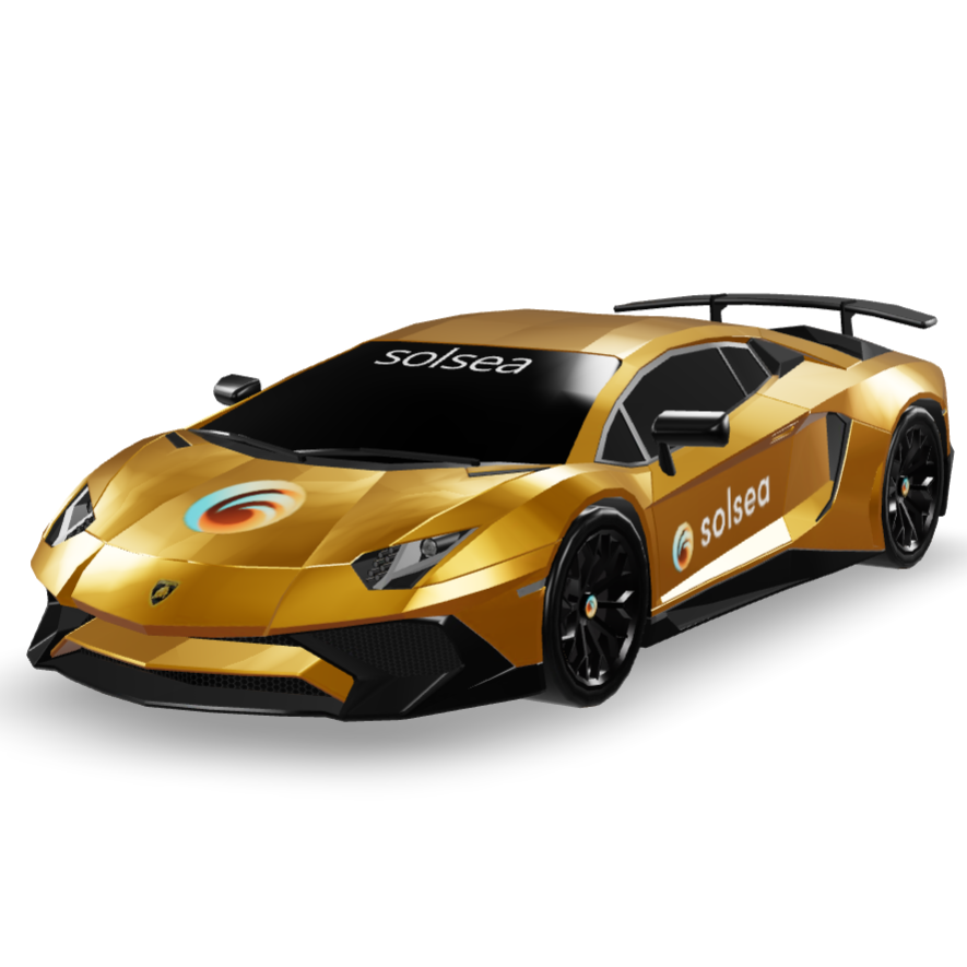 Golden Lamborghini Solsea