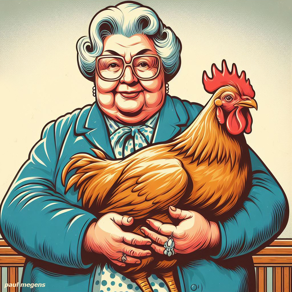 grandma & the chicken