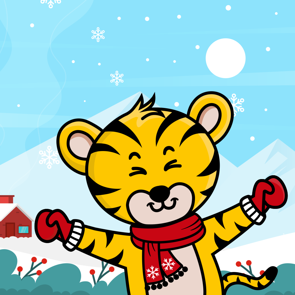 Christmas Tiny Tiger #15