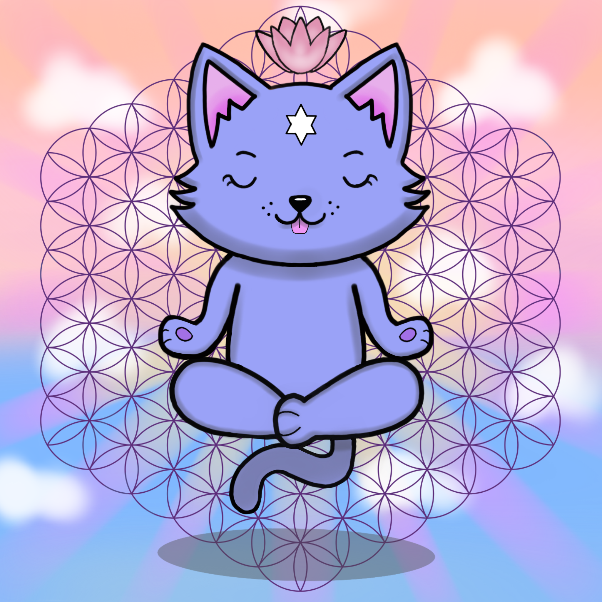 Meditating Kitten 01