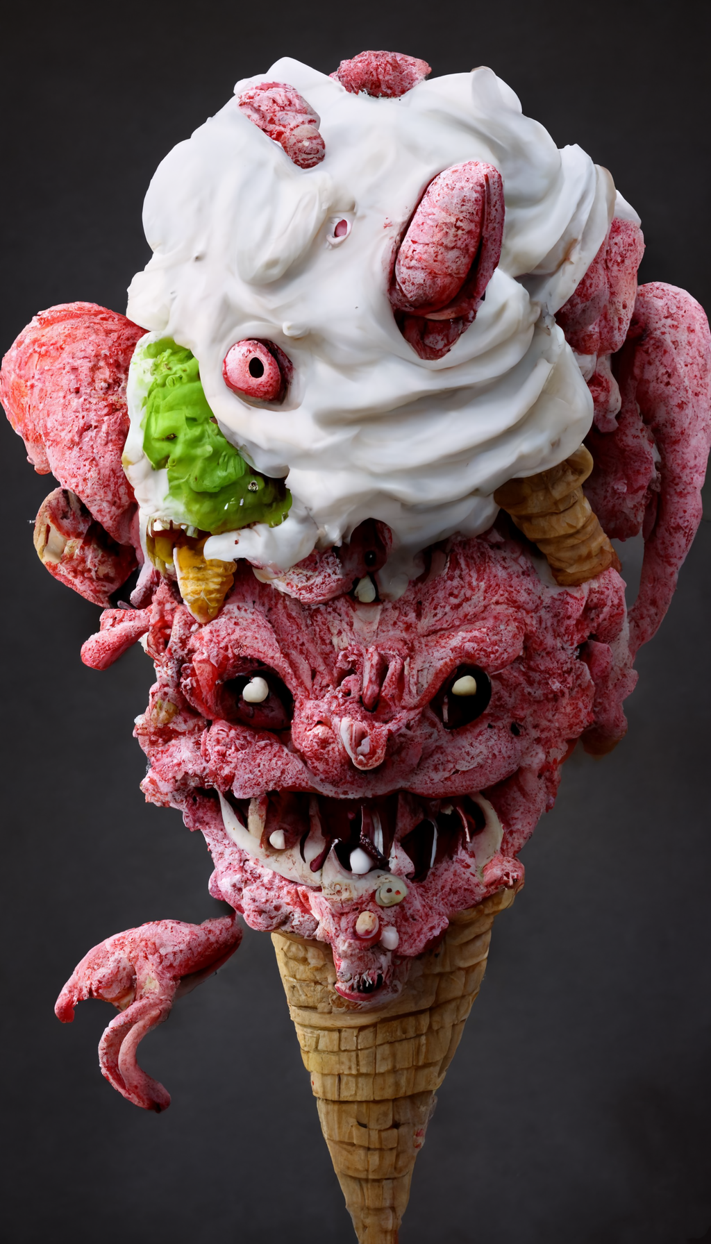 Ice Cream Cone Monster