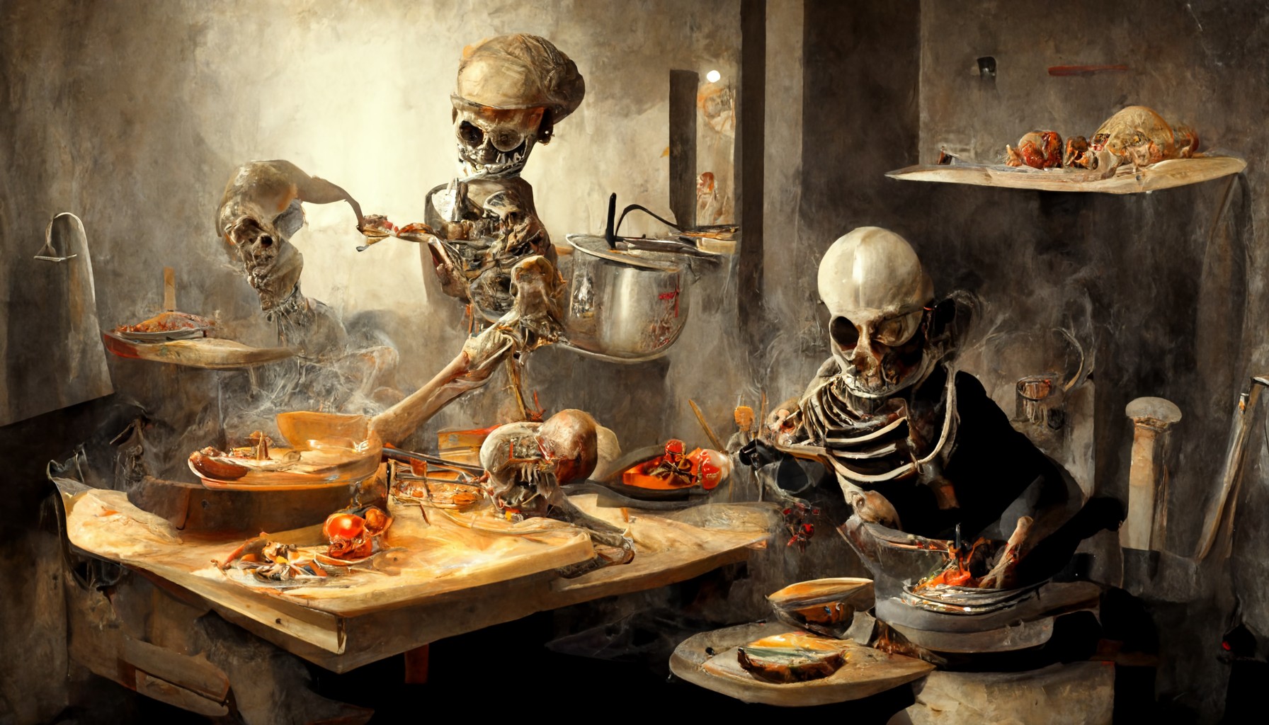 Skeletons Cooking