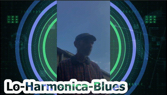 Lo at the Harmonica blues in (G)