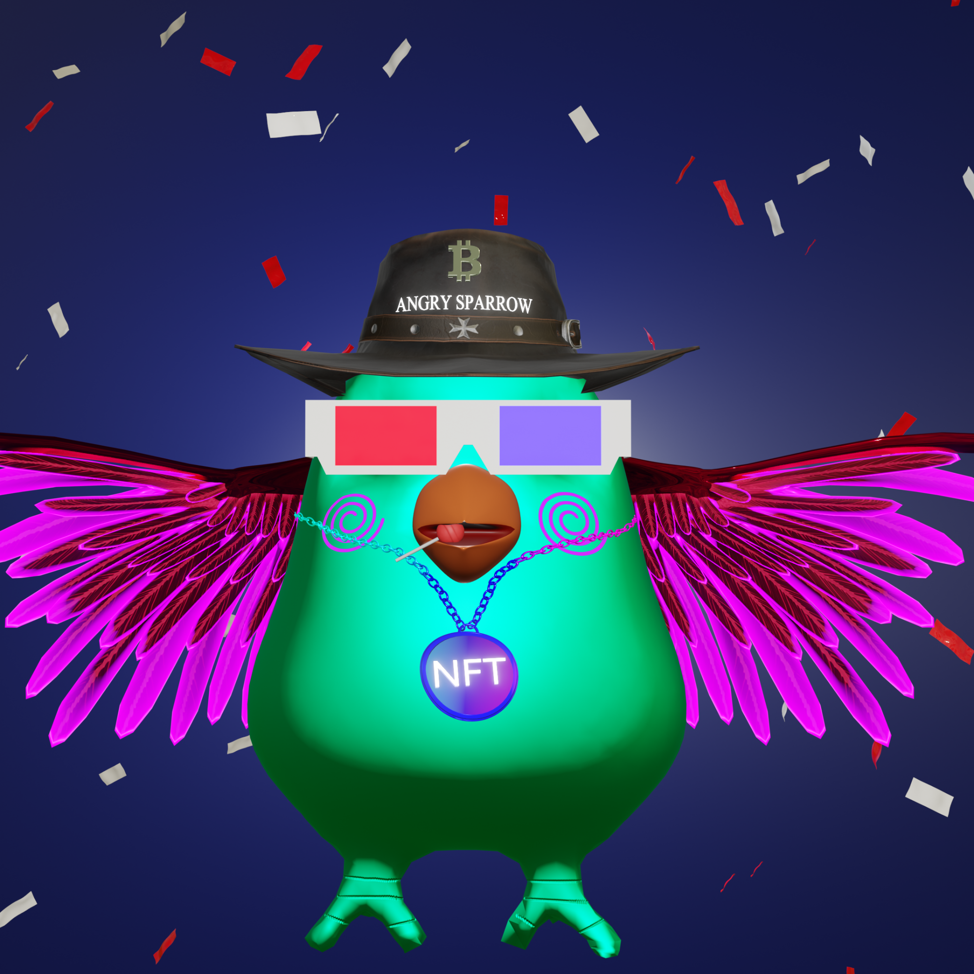 Angry Sparrow 3D #14