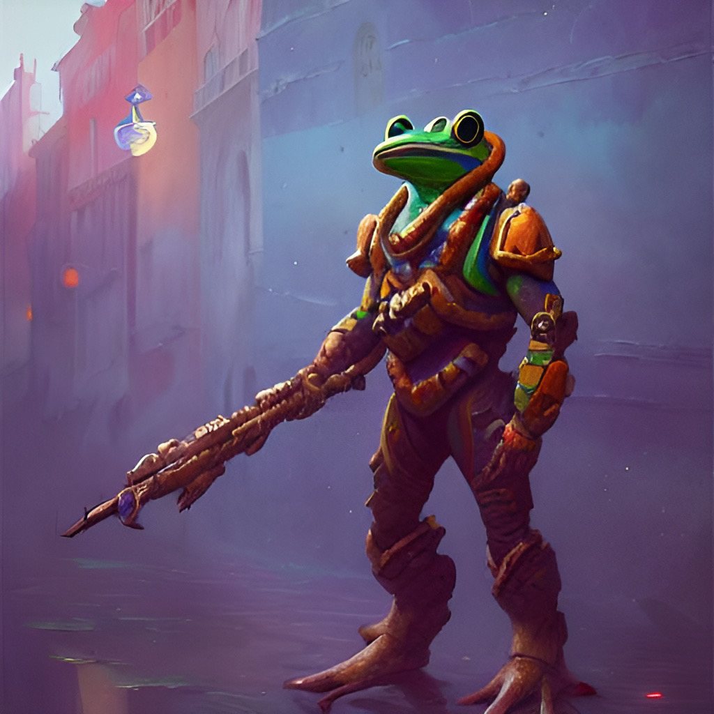 Robin Frog Cosmic Soldier