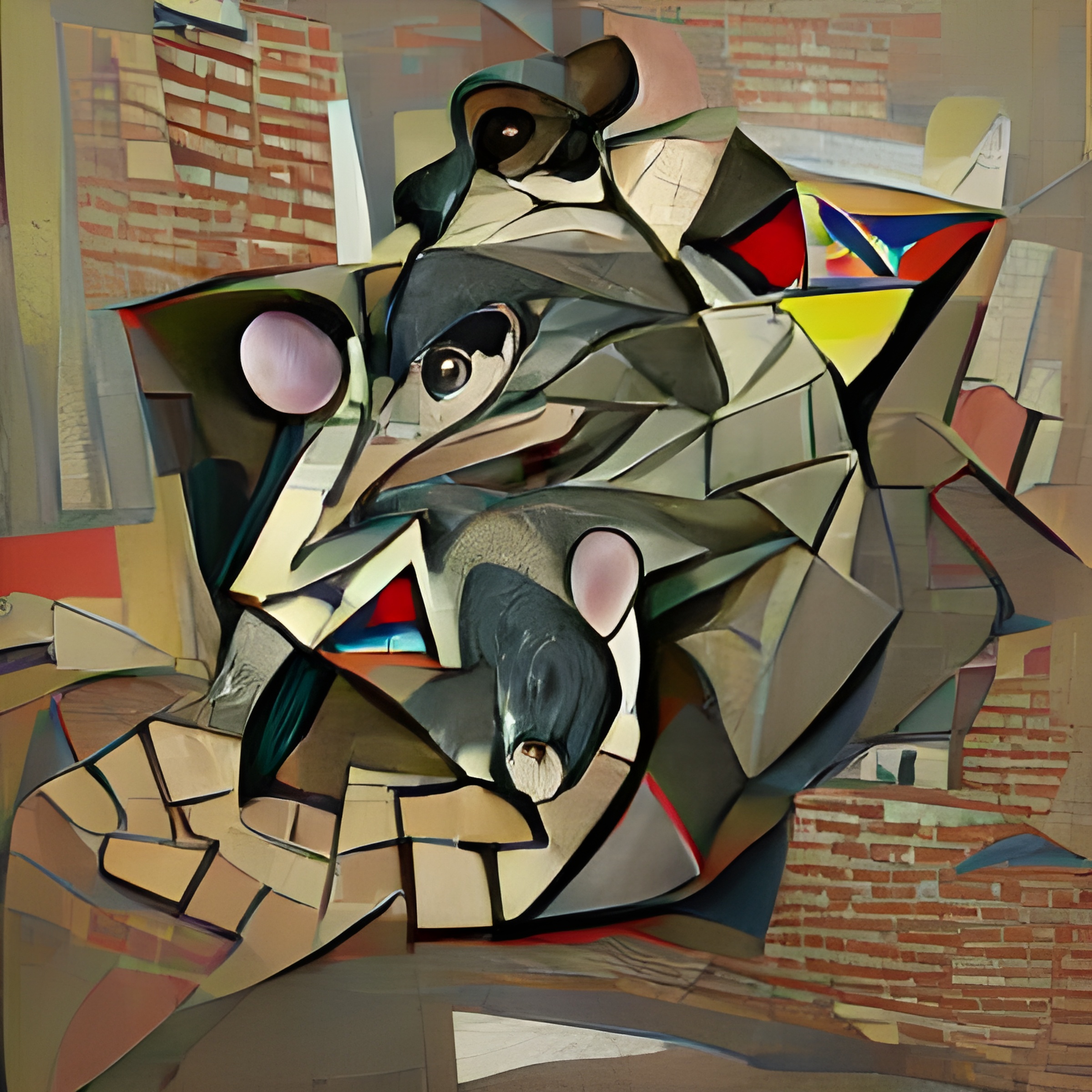 Cubist City Rats