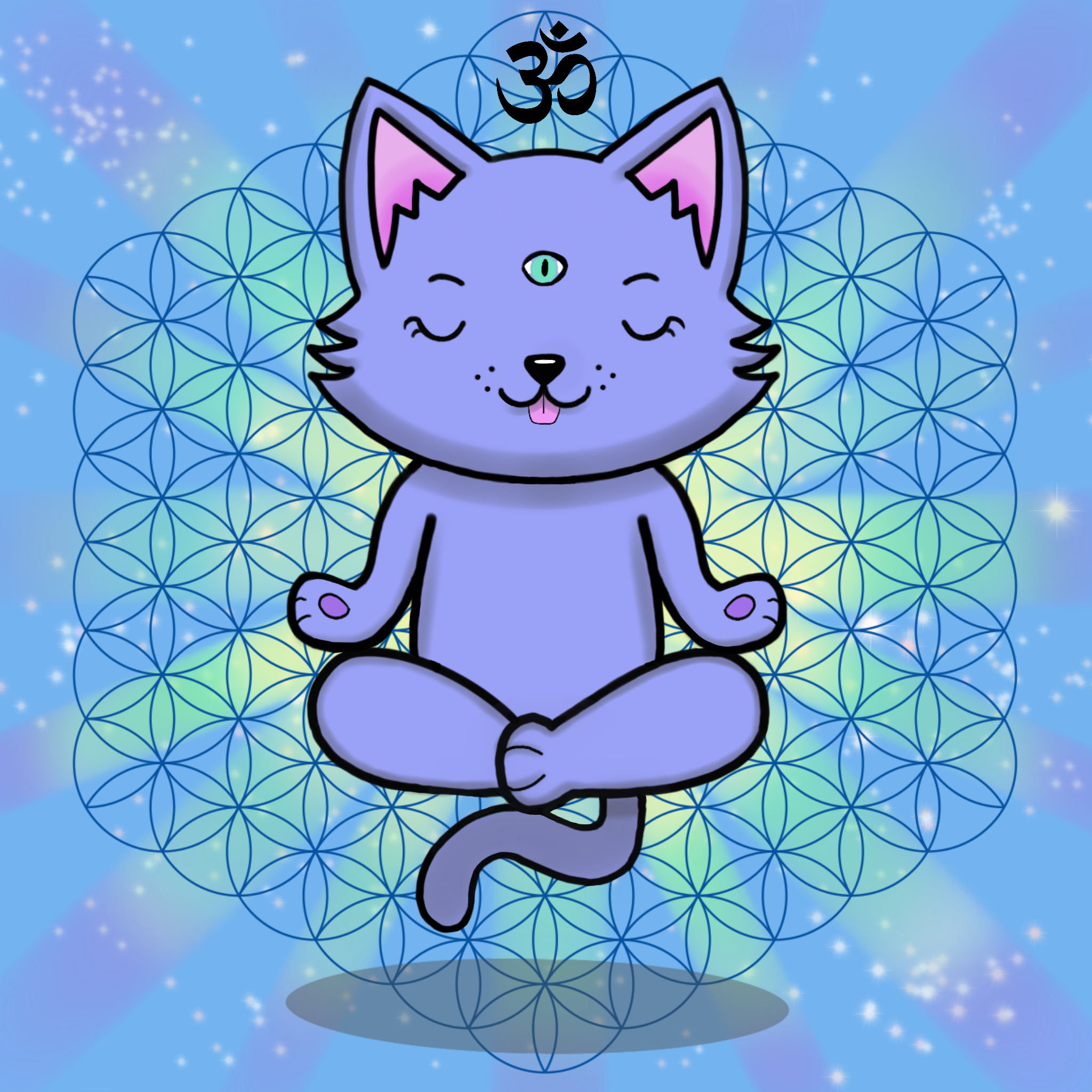 Meditating Kitten 02