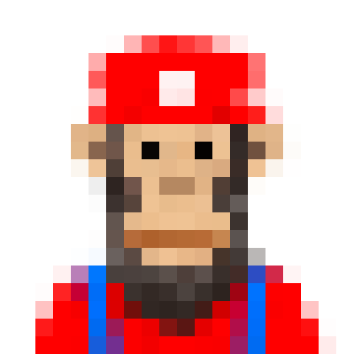 Pixel Monkey Mario
