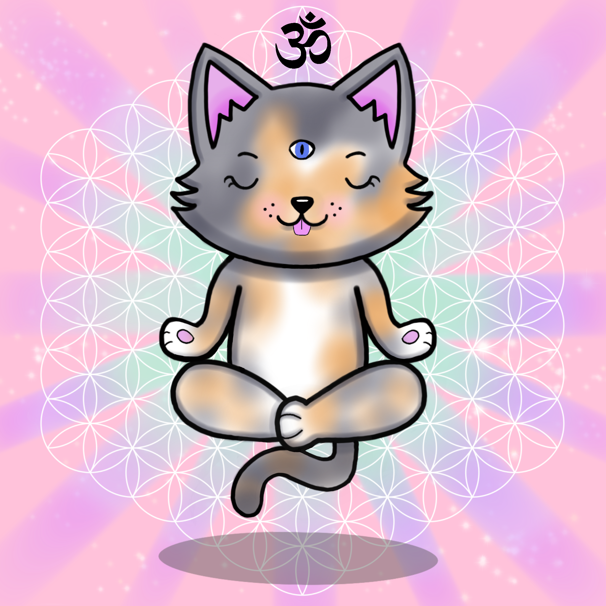 Meditating Kitten 14