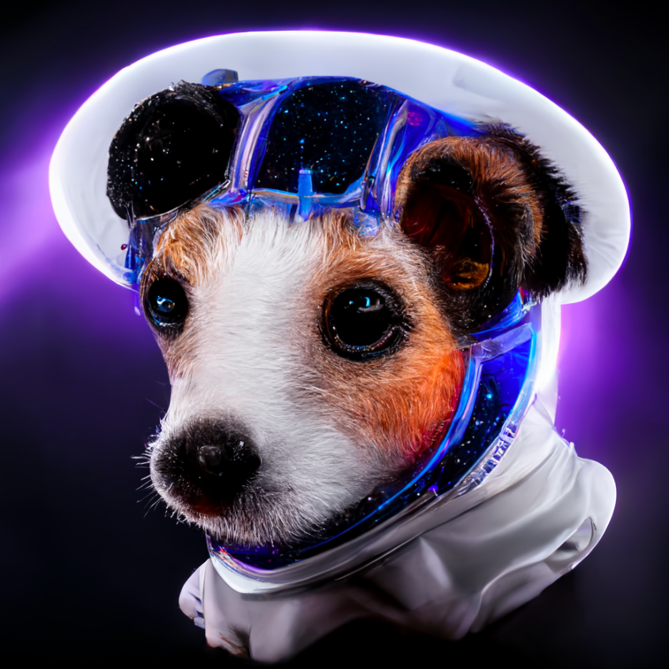 Jack Russell Terrier Astronaut