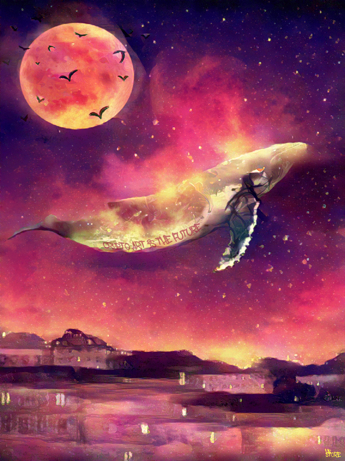 Blood Moon Whale