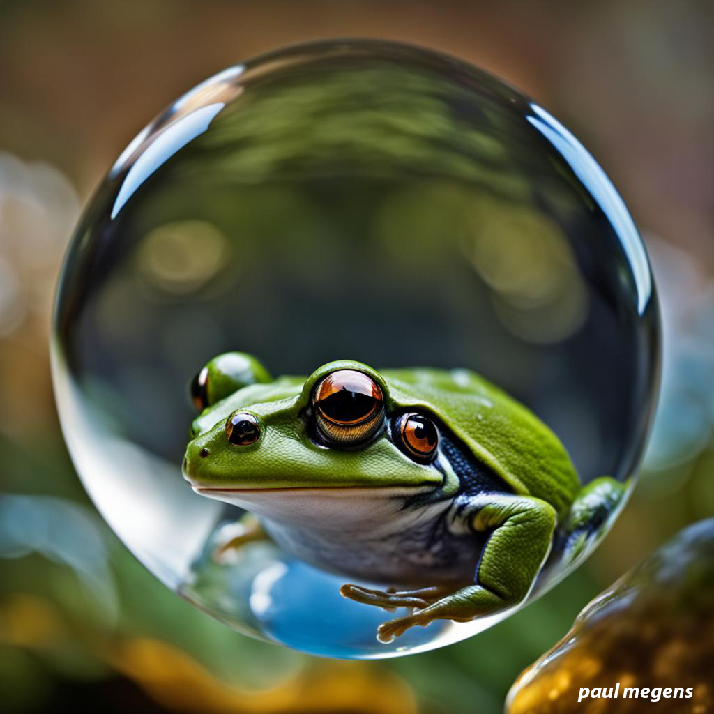 frog in a drop of water