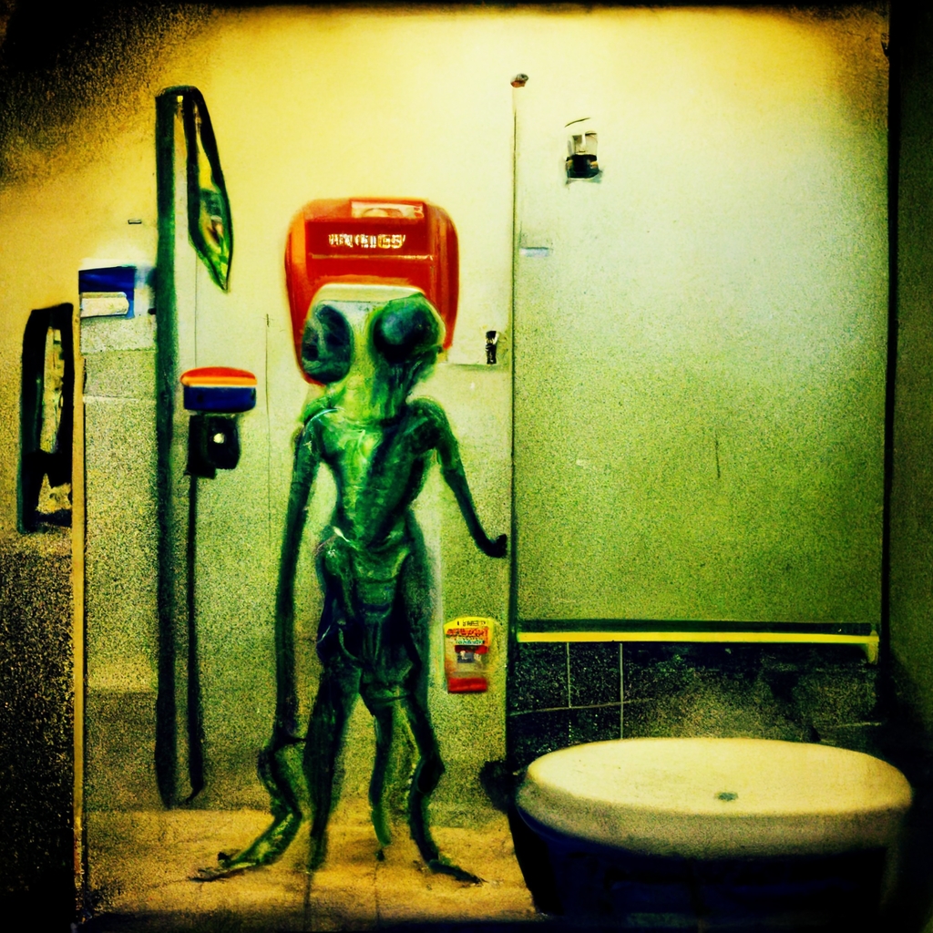 Alien In The Bathroom