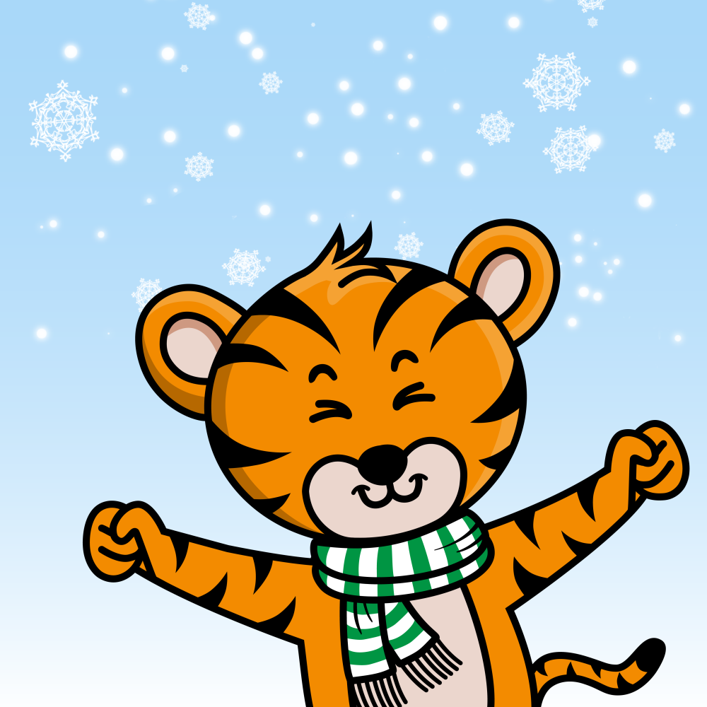 Christmas Tiny Tiger #25