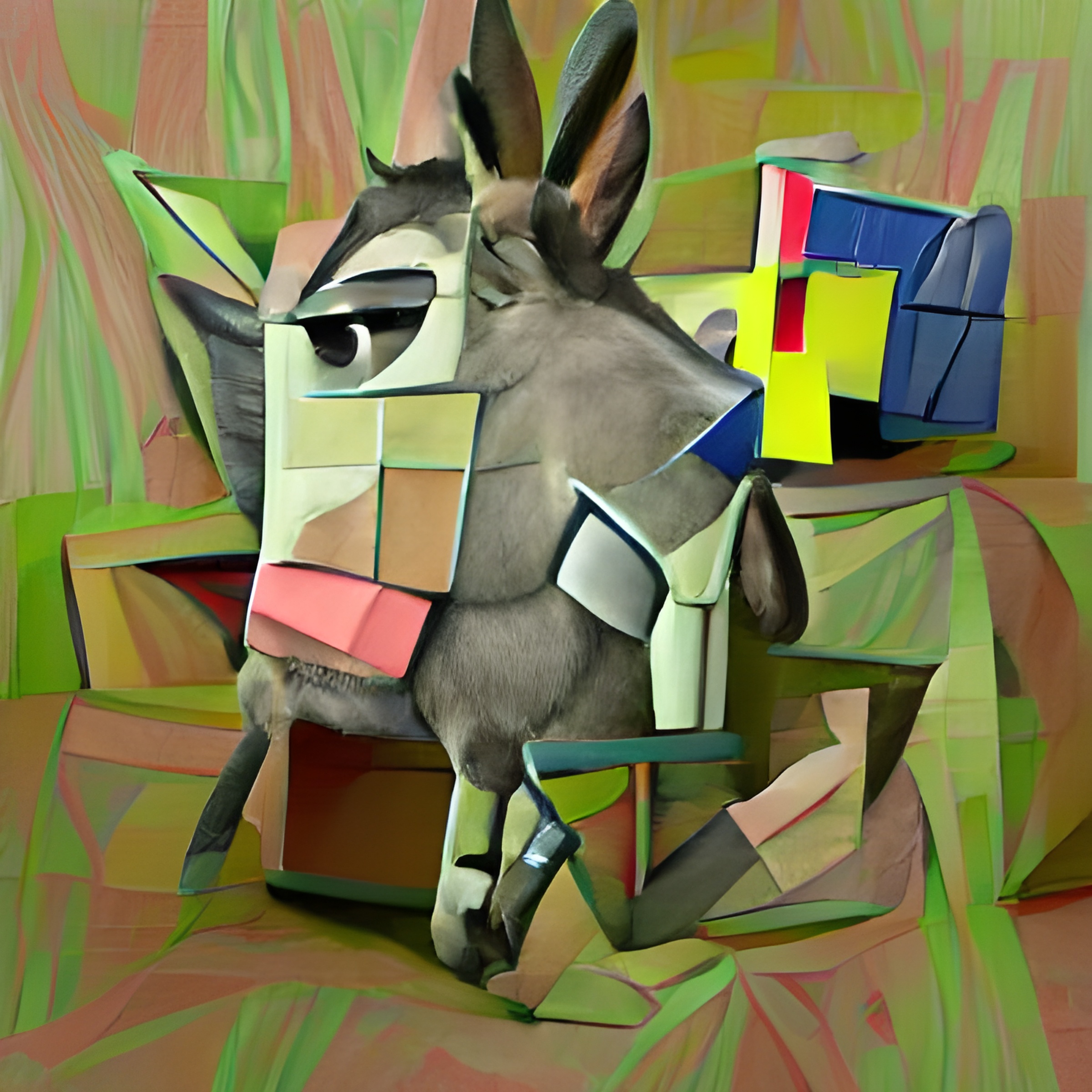 Cubist Donkey