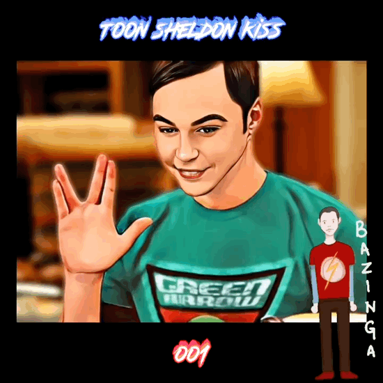 Toon Sheldon Kiss 💋