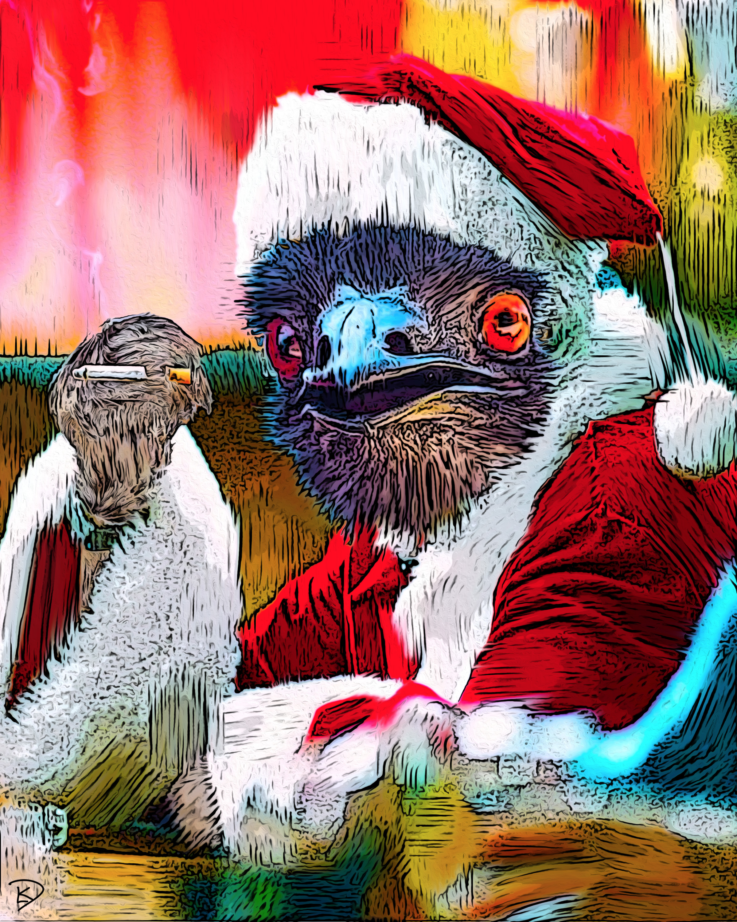 Bird Santa