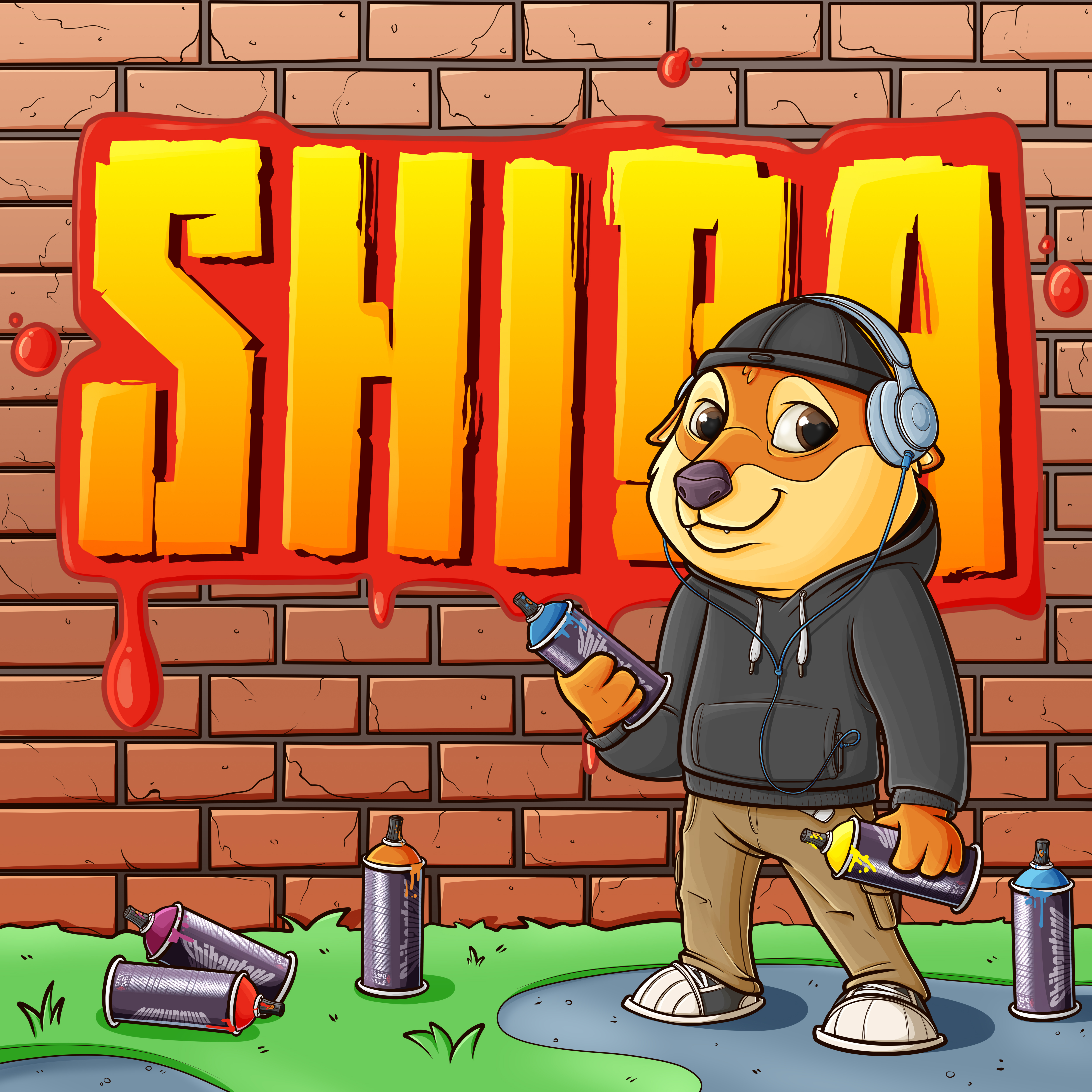 Shiba Graffiti