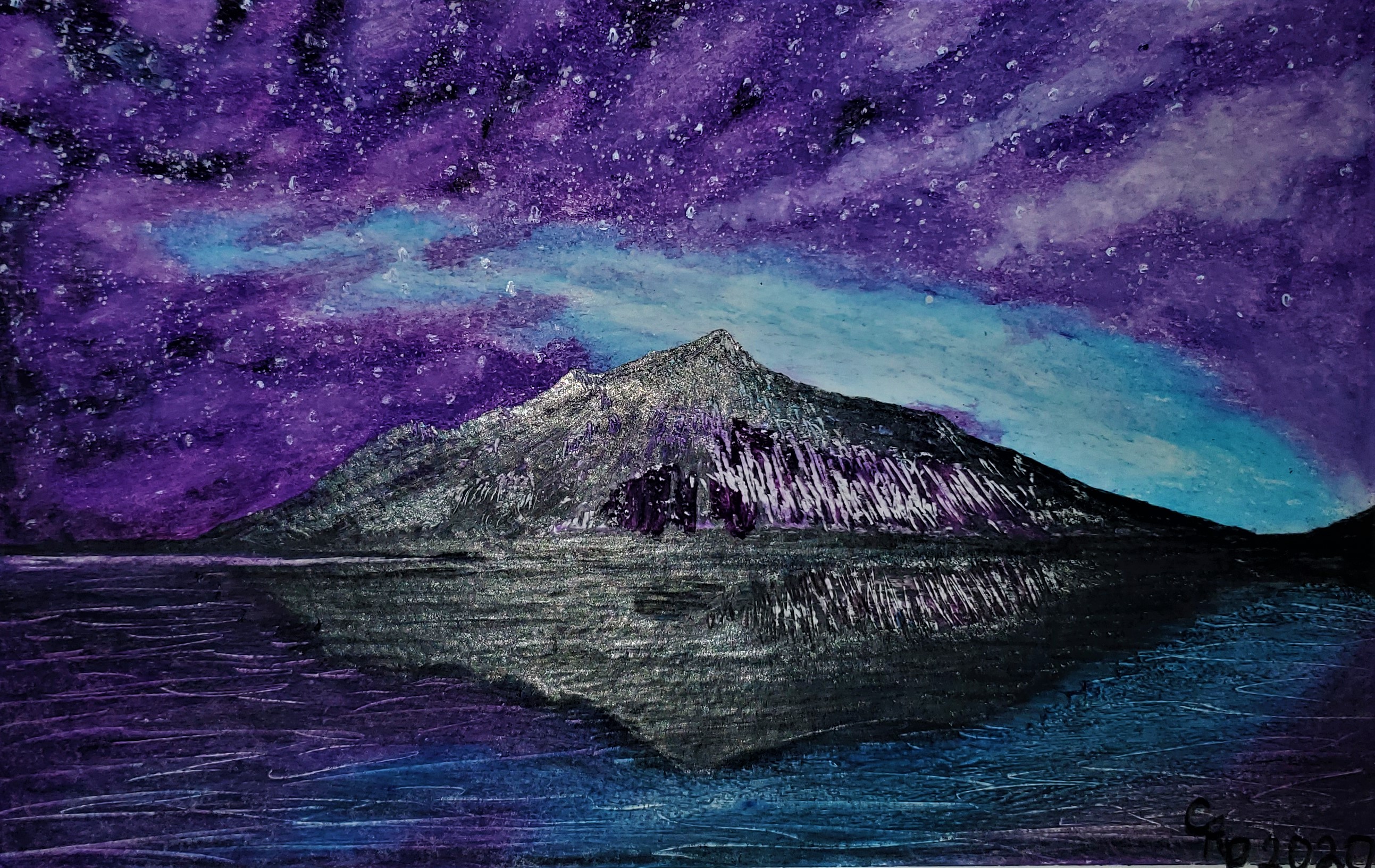 Purple mountain