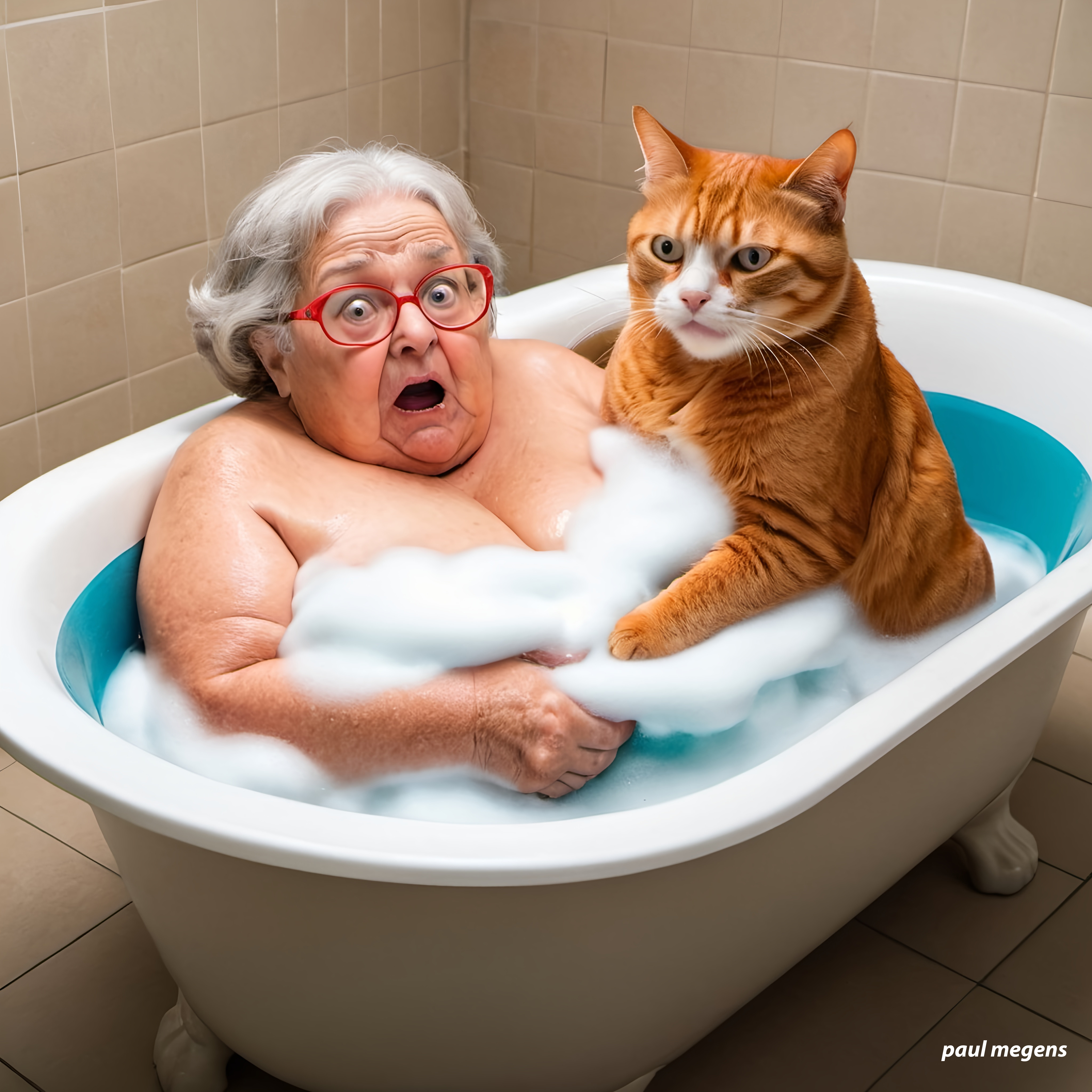 grandma & the cat