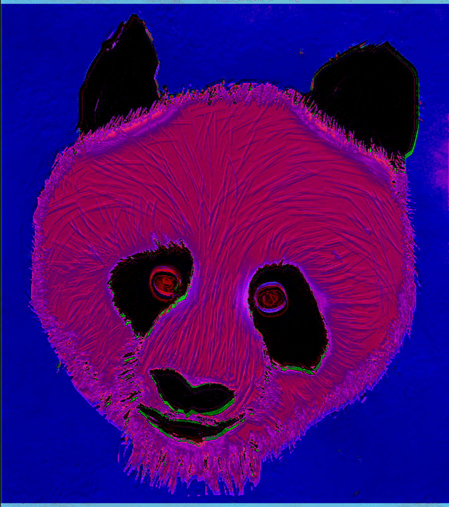 Pink Panda Hominid