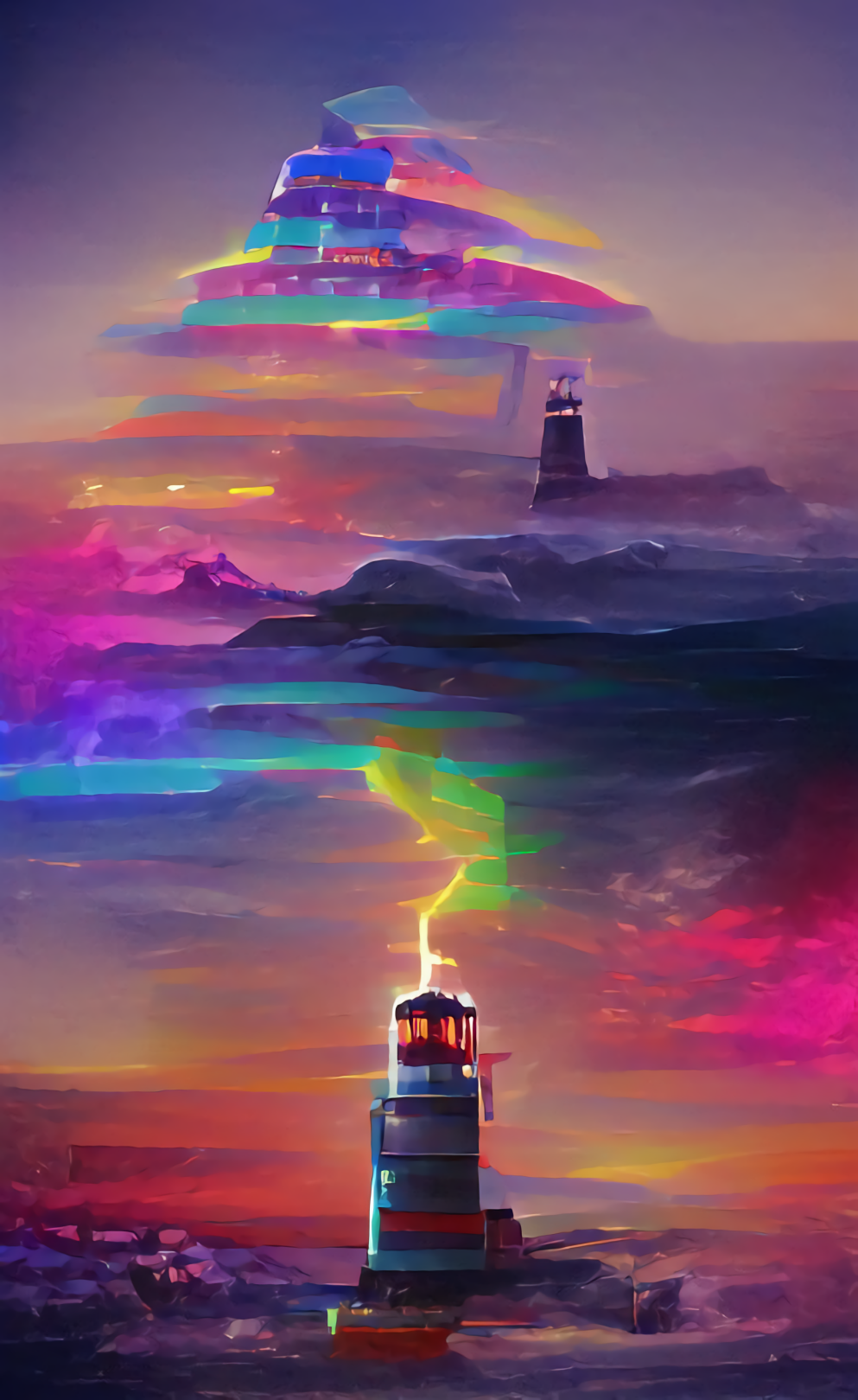 Lighthouse Synthwave