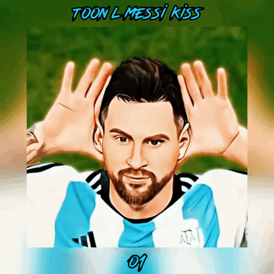 Toon L Messi Kiss 💋
