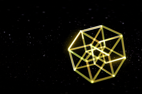 Hypercube Phosphorescent yellow 5 #10