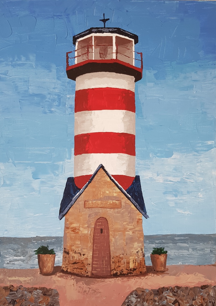 White-red lighthouse