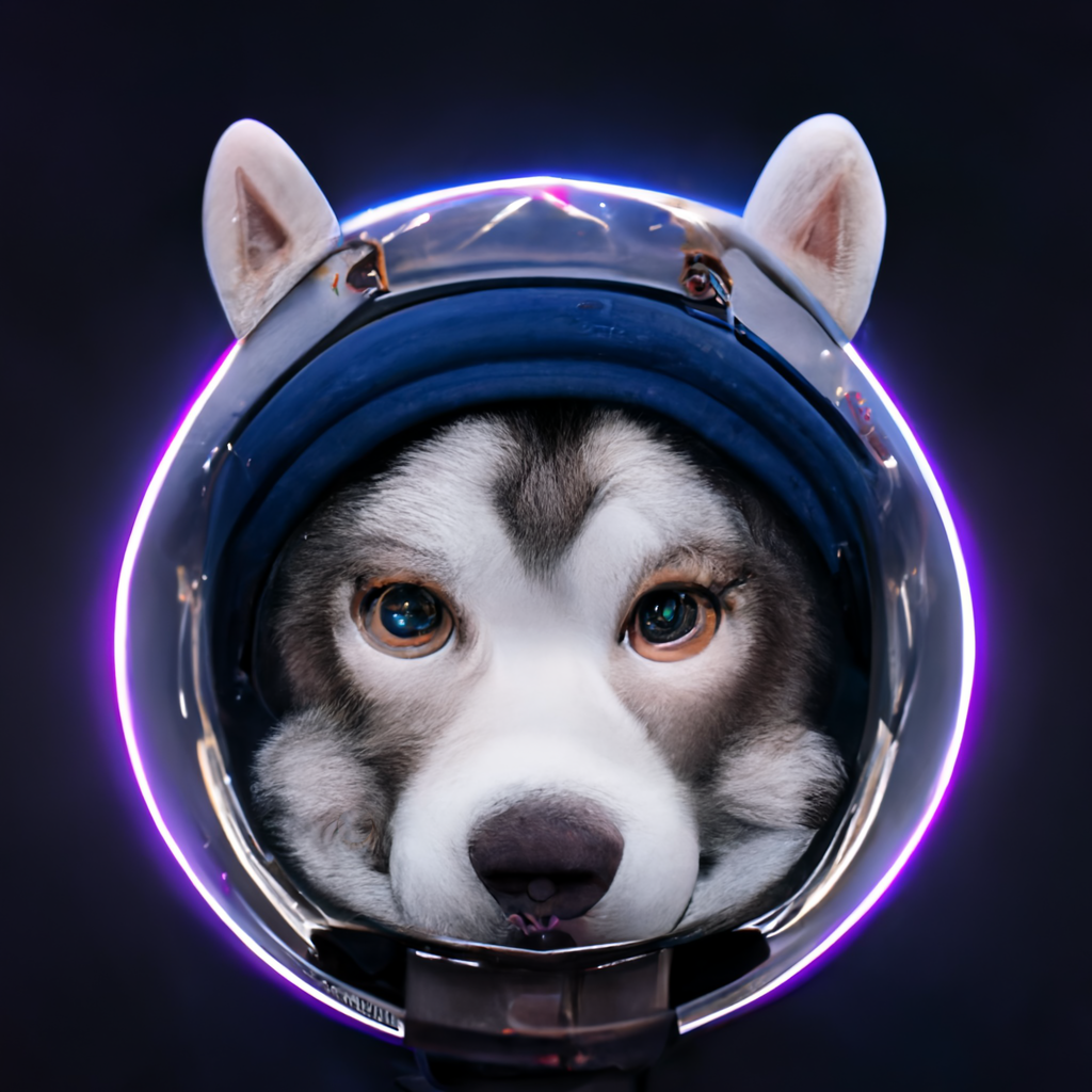 Siberian Husky Astronaut