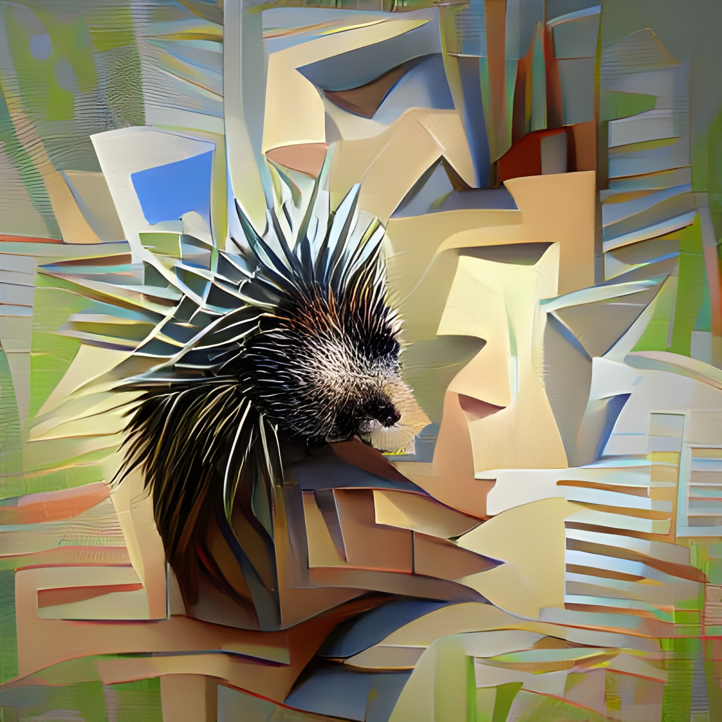 Cubist Porcupine 1