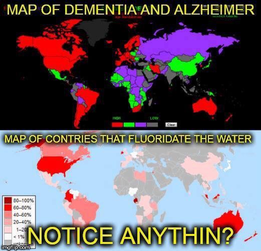 map of dementia