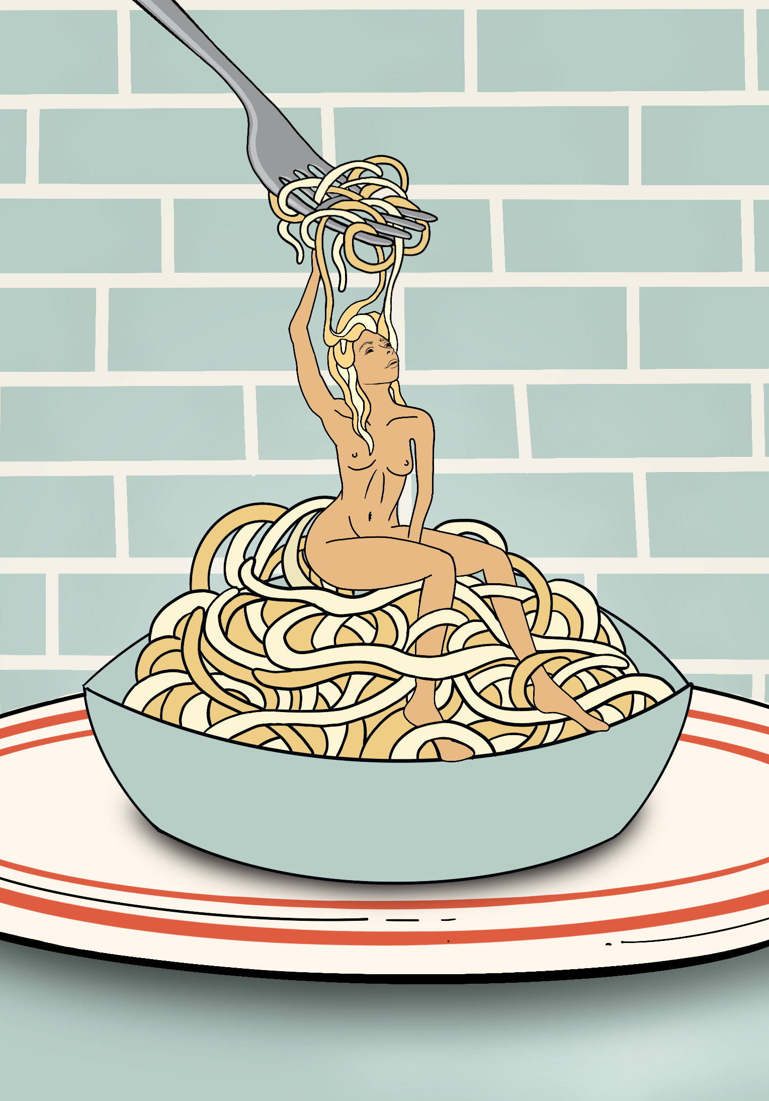Nude in the Noodles