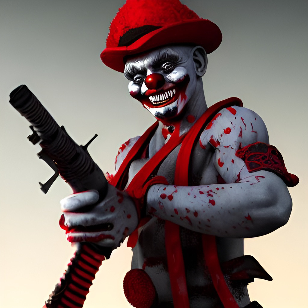 Clown Evil Soldier #004