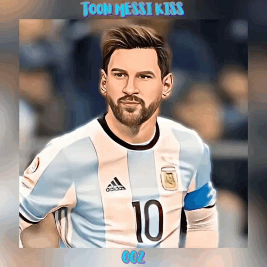Toon Messi Kiss-2 💋