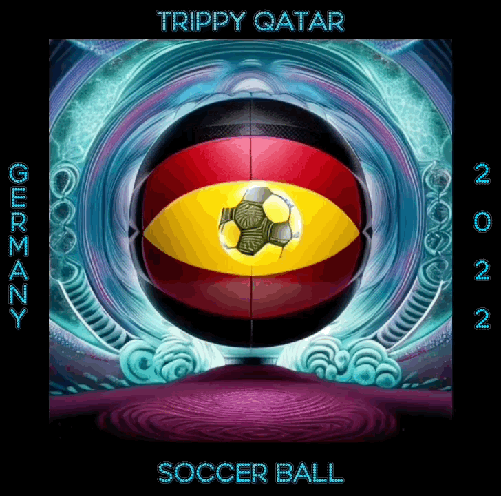 Trippy Soccer Ball Germany