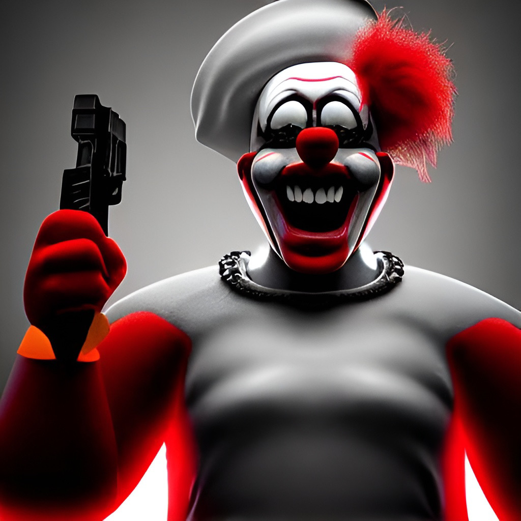Clown Evil Soldier #002