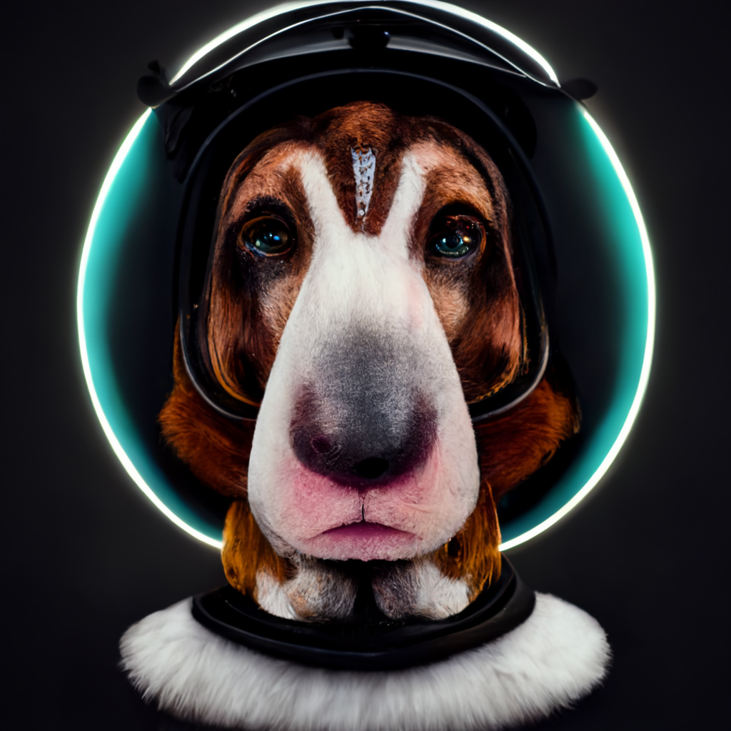 Basset Hound Astronaut